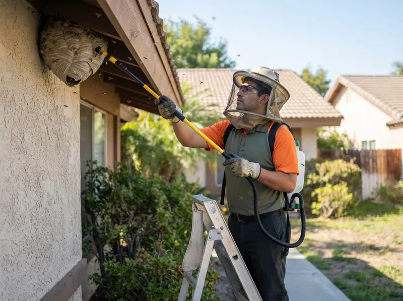 Stinging Insect Aerial Nest Neutralization in Riverside, CA